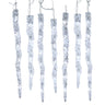 Kurt Adler UL 60-Light Dual Color Pure White/Warm White LED 12-Piece Icicle String Light Set