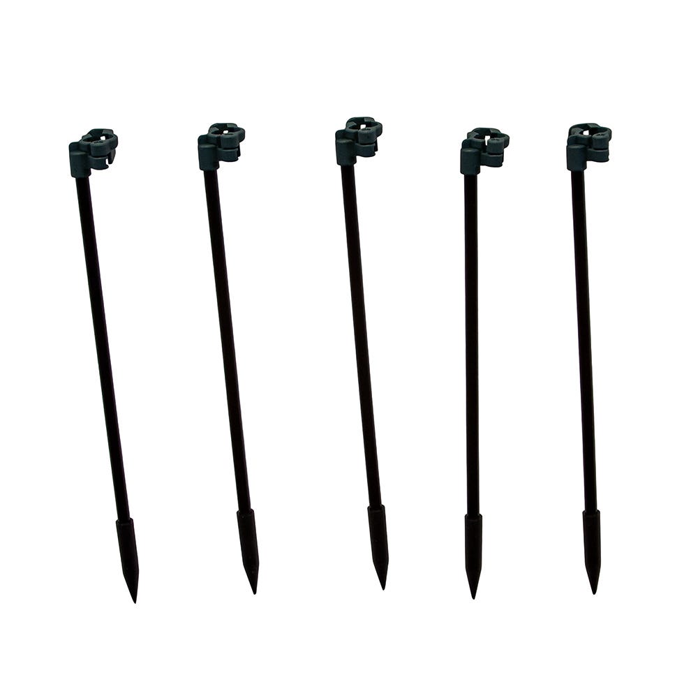 Kurt Adler 40-Light Warm White LED G40 Globe Yard Stakes, 10-Piece Set