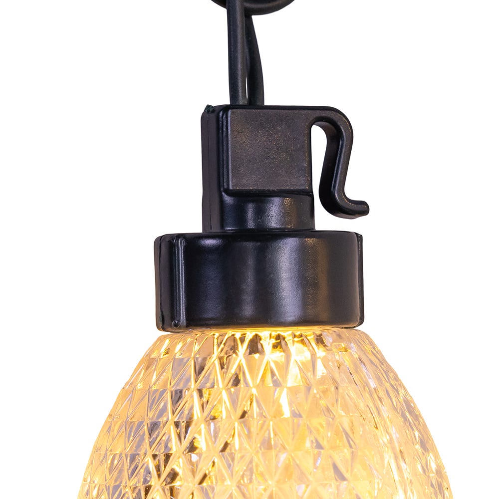 Kurt Adler UL 10-Light Warm White LED Super C9 Bulb Yard Stakes, 10-Piece Set