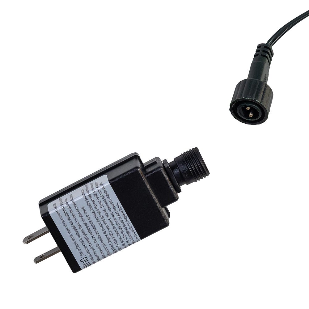 Kurt Adler UL 10-Light Warm White LED Super C9 Bulb Yard Stakes, 10-Piece Set