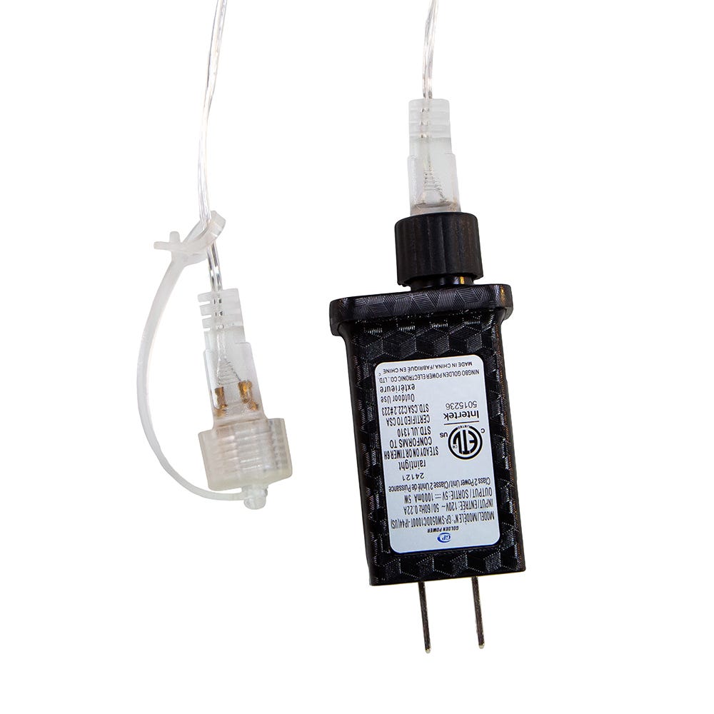 Kurt Adler 7-Inch 10-Light LED Cool White Icicle Light Set