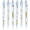 Kurt Adler 7-Inch 10-Light LED Cool White Icicle Light Set
