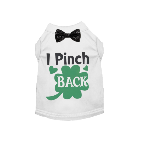 Bark 5th Ave., LLC I Pinch Back St. Patricks Day Dog Tee Cotton pet supplies