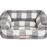 Mink Relaxer Bed- Grey and White