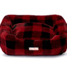 Mink Relaxer Bed - Red & Black