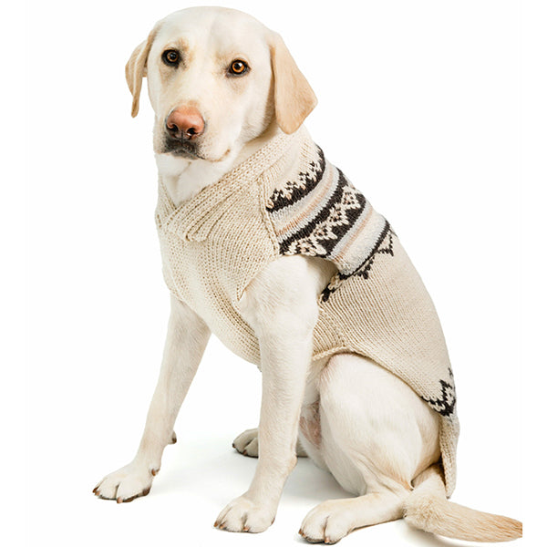 Chilly Dog Alpaca Cream Wyatt Dog Sweater