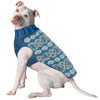 Alpaca Teal Fair Isle Dog Sweater