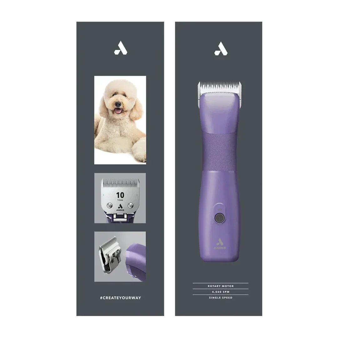 Andis Dog Emerge Clipper Purple