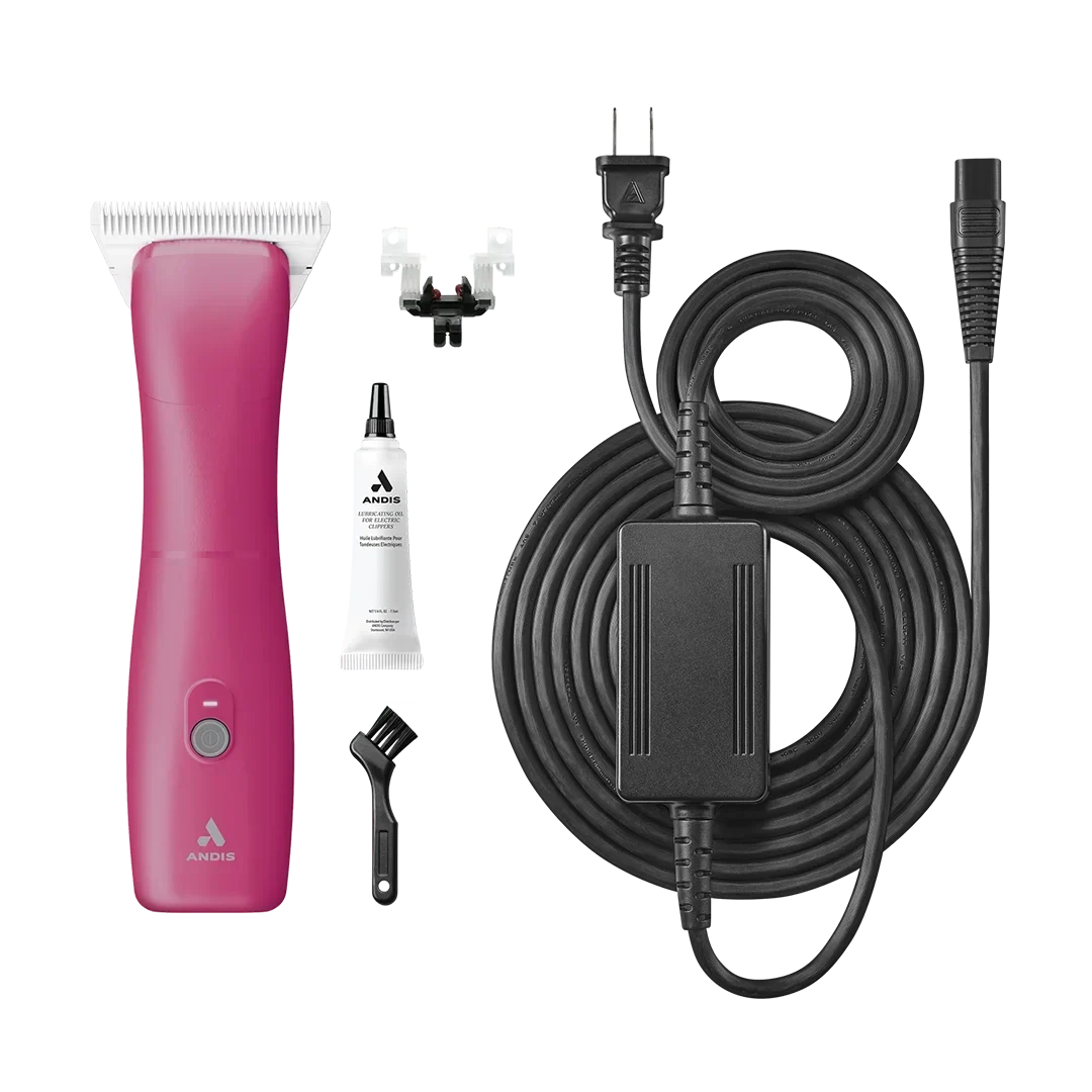 Andis Dog Emerge Clipper Pink with Wide 30 Blade