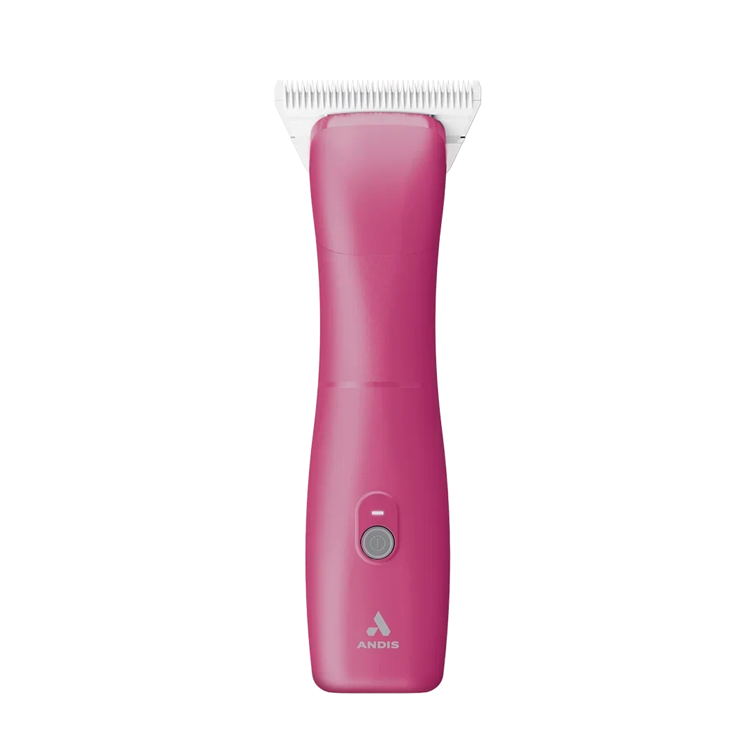 Andis Dog Emerge Pink Clipper #30W and with 4FW and 5FW Blades