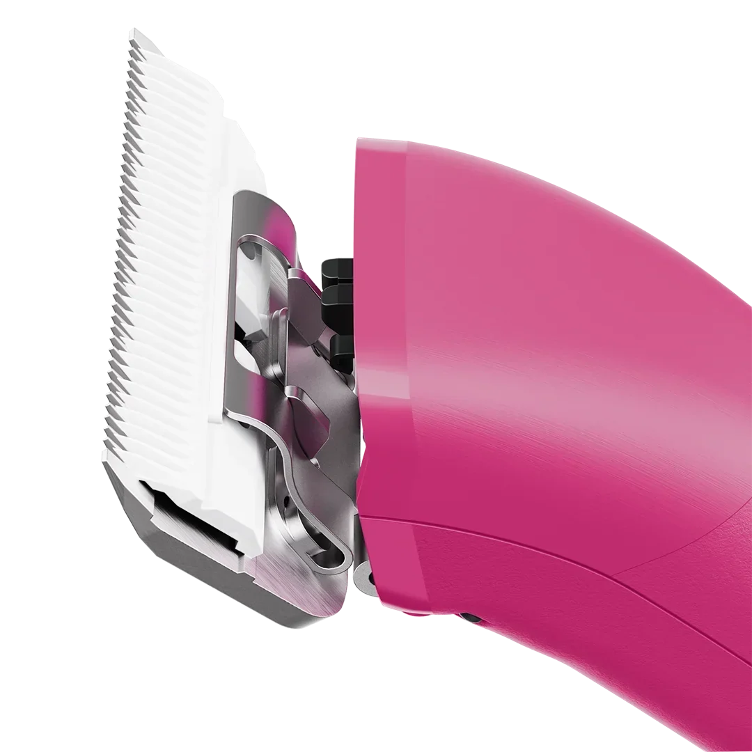 Andis Dog Emerge Pink Clipper #30W and with 4FW and 5FW Blades