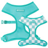 Frenchie Duo Reversible Harness - Aqua