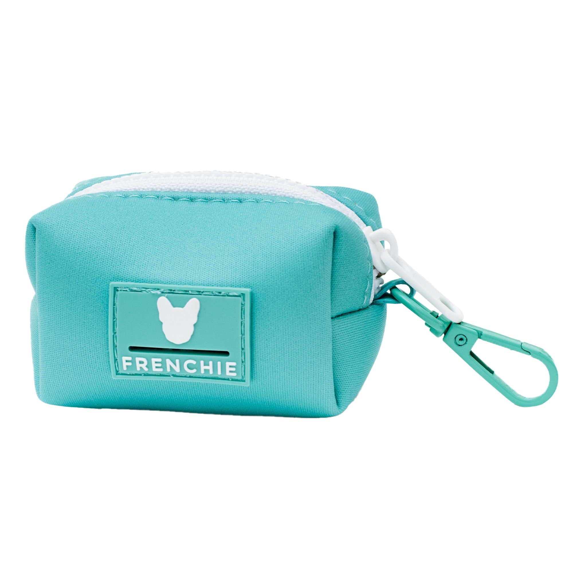 Frenchie Poo Bag Holder - Aqua