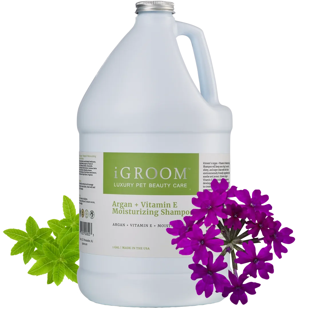 Argan and Vitamin E Shampoo Gallon by iGroom