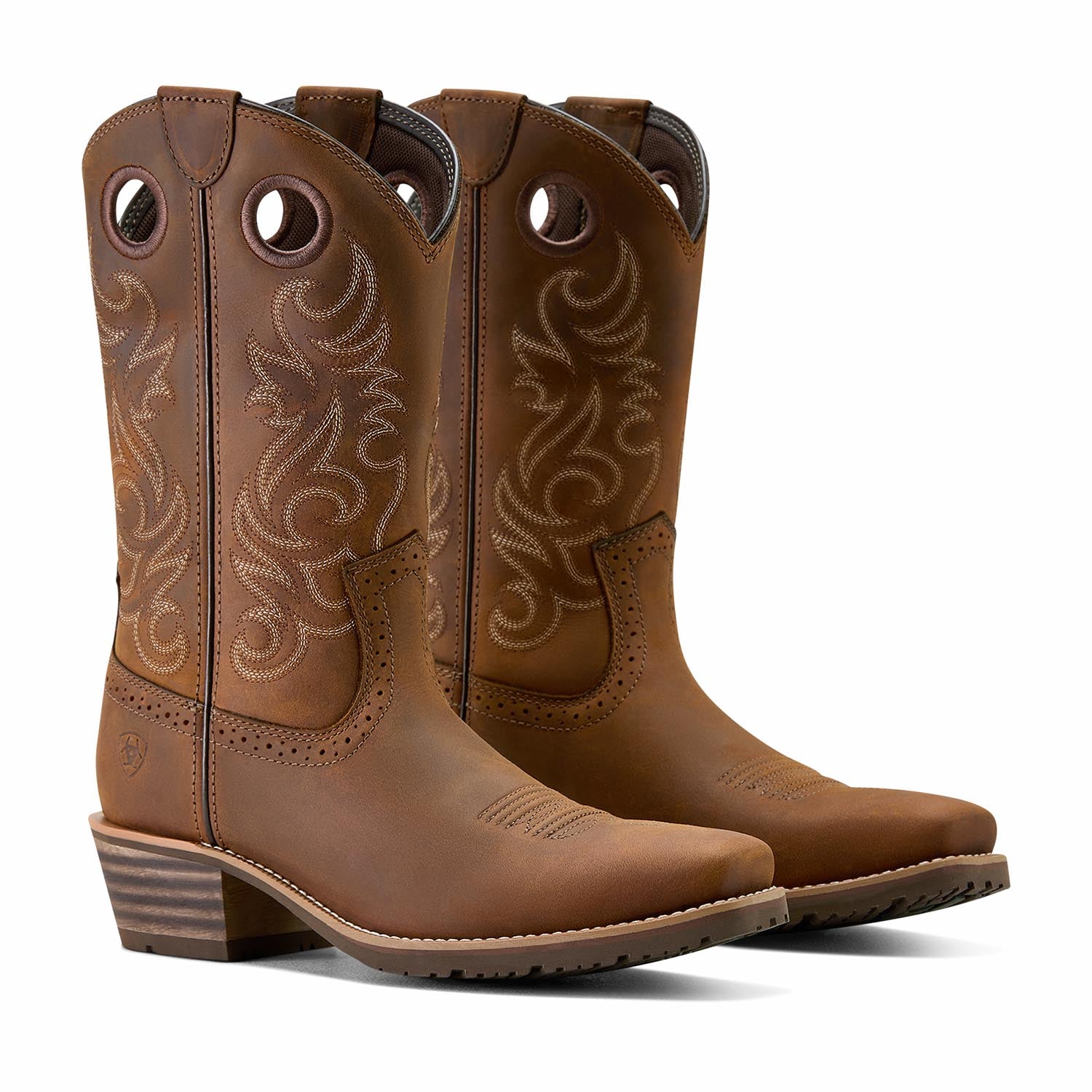 Ariat Mens Hybrid Roughstock Square Toe Cowboy Boots