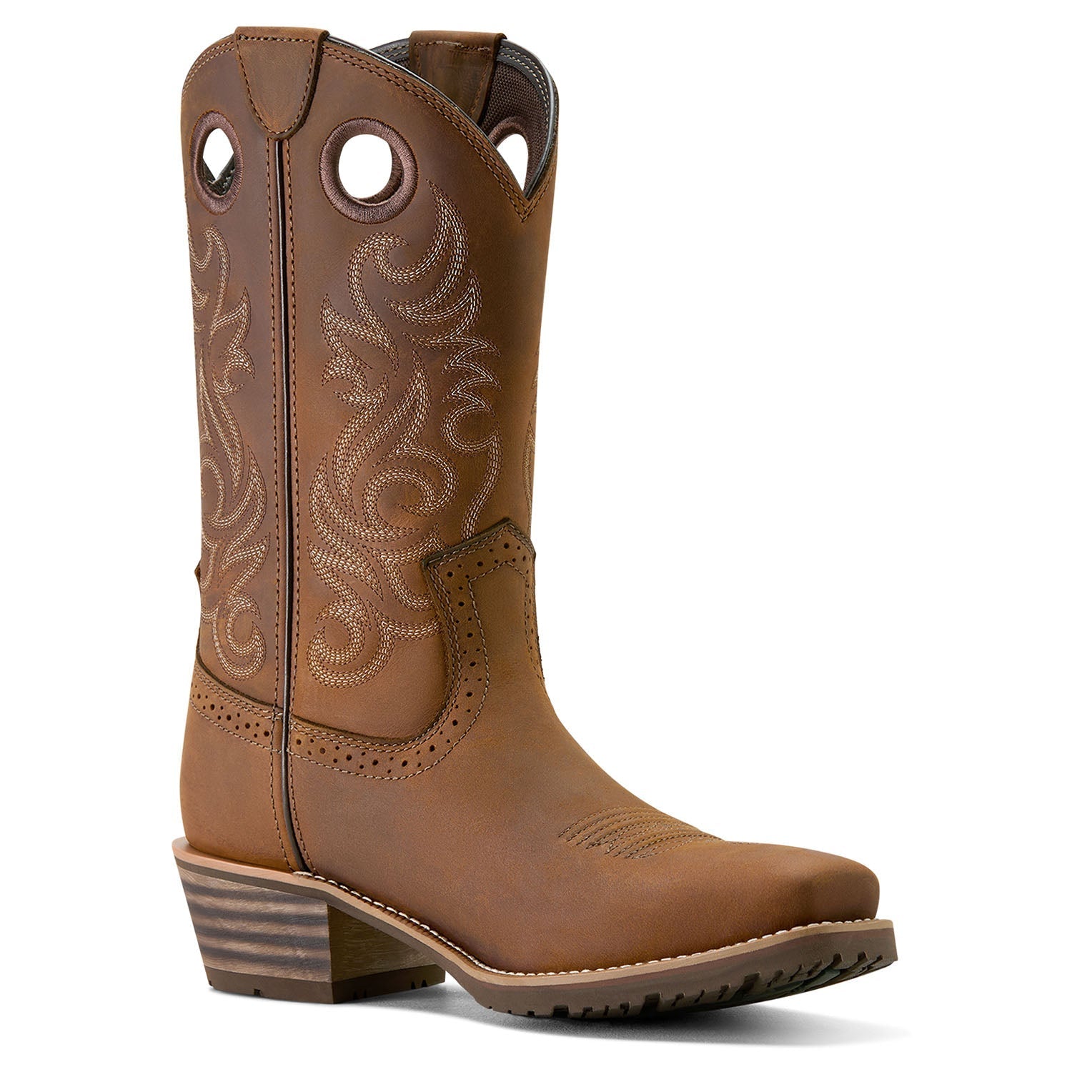Ariat Mens Hybrid Roughstock Square Toe Cowboy Boots