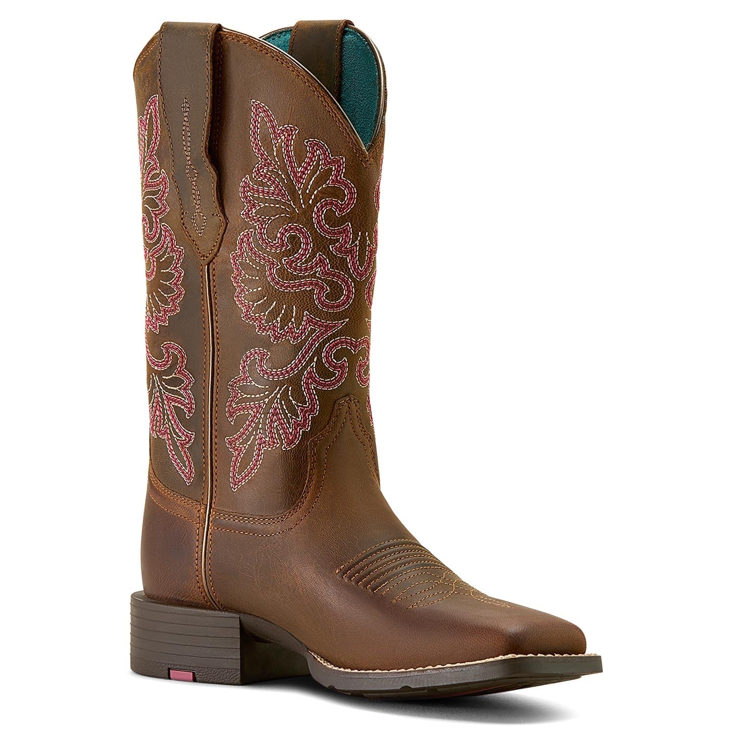 Ariat Womens Round Up Wide Square Toe StretchFit Boots