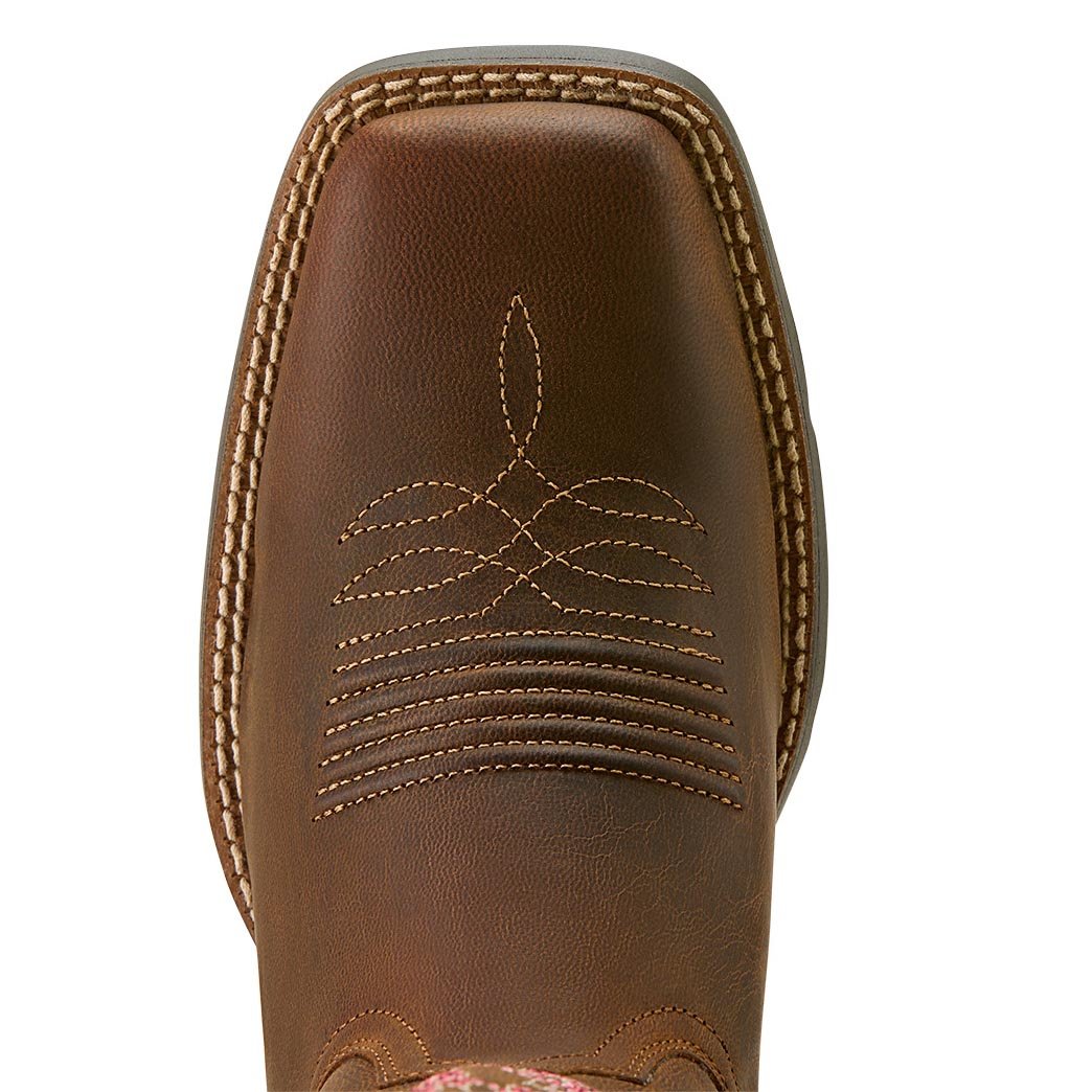 Ariat Womens Round Up Wide Square Toe StretchFit Boots
