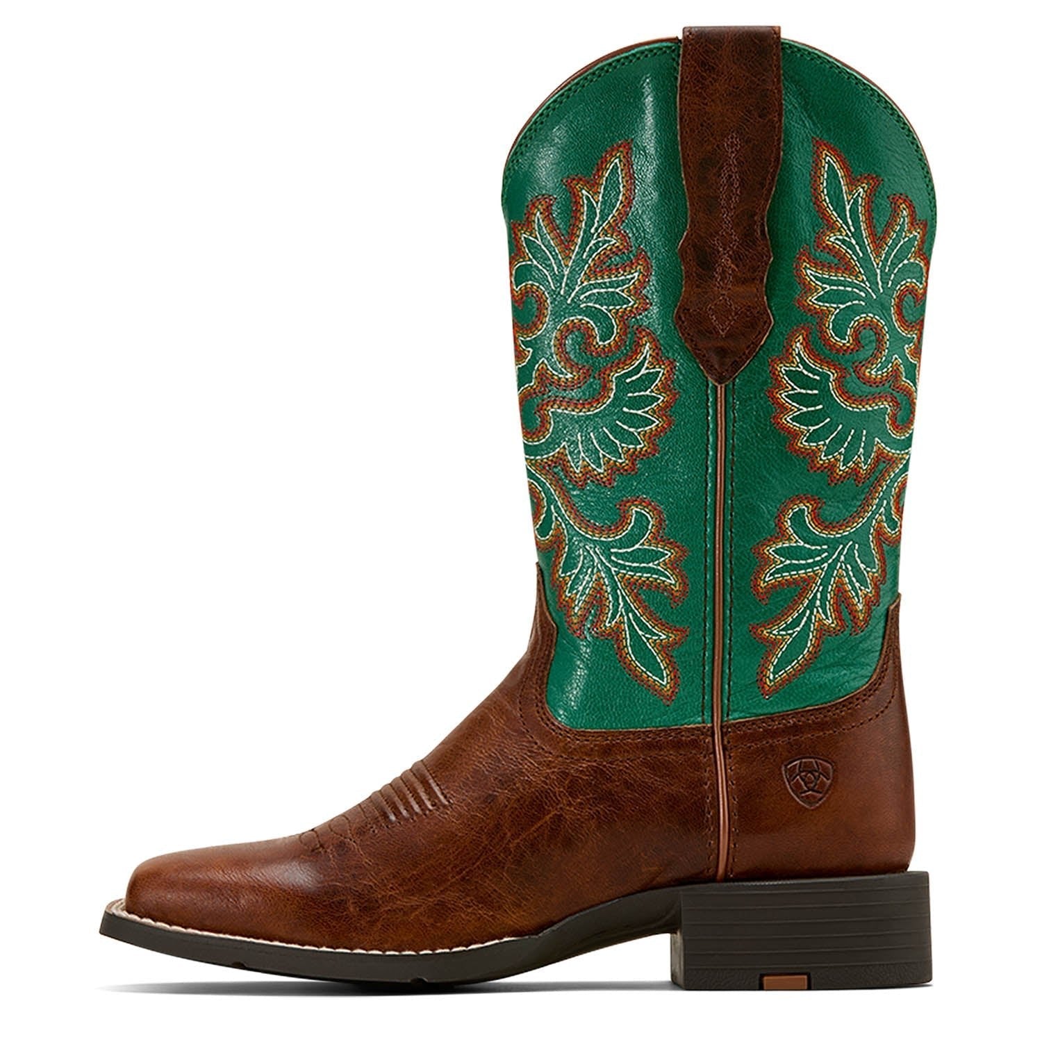 Ariat Womens Round Up Wide Square Toe StretchFit Western Boot