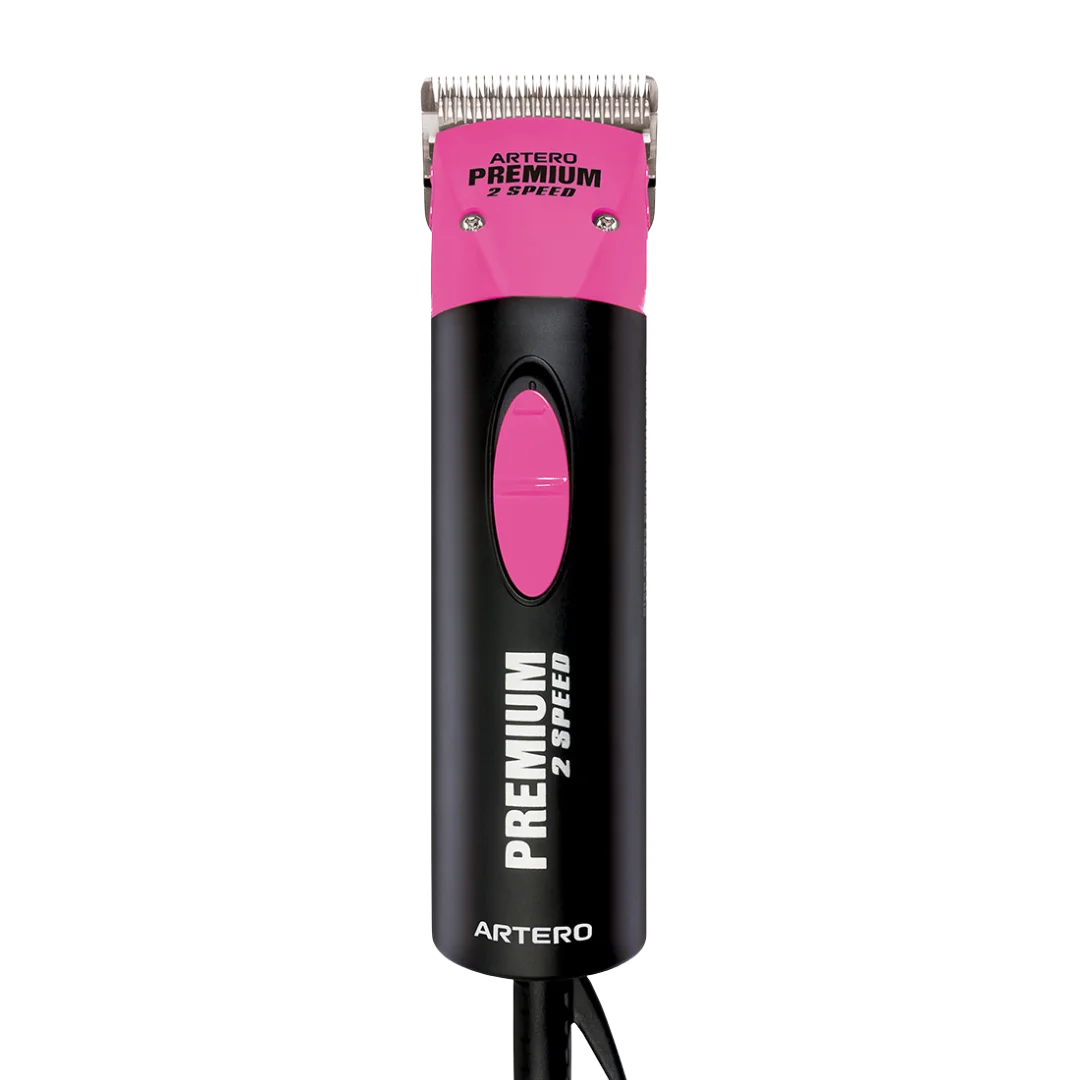 Premium Pink Professional Grooming Two Speed Clipper by Artero