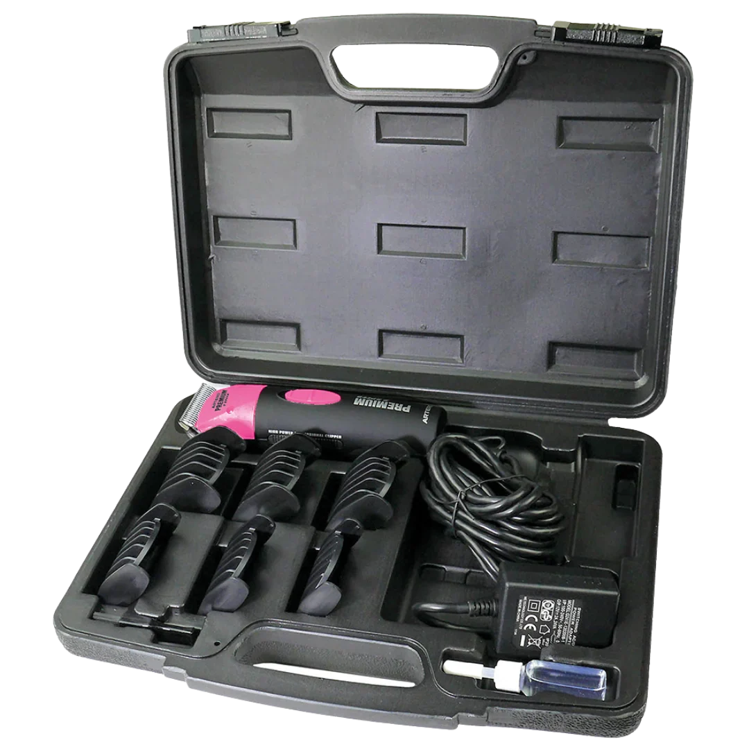 Premium Pink Professional Grooming Two Speed Clipper by Artero