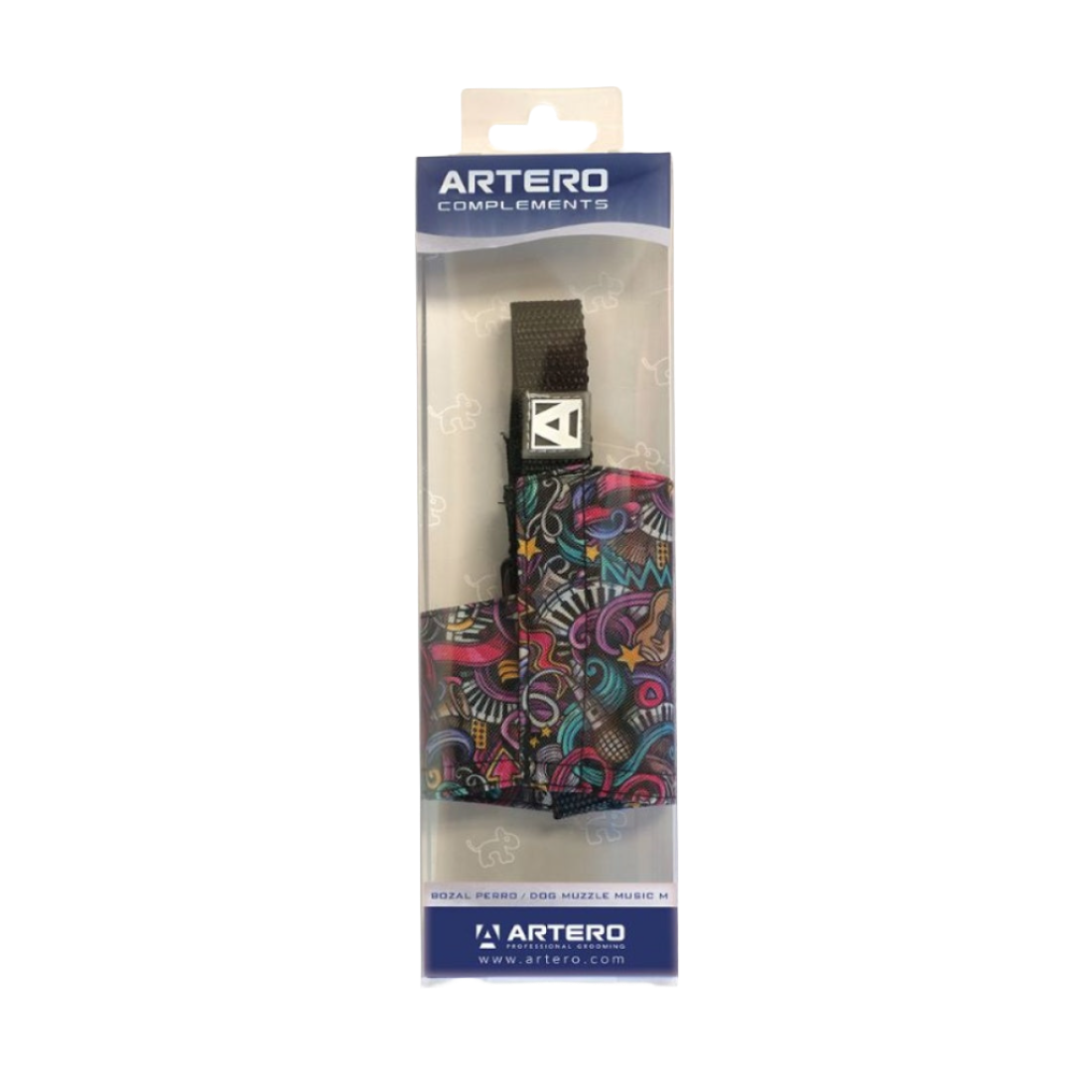 Extra Small Music Patterned Muzzle for Dogs by Artero