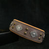 Bestia Dog Gear Genuine Leather Dog Collar - Grey