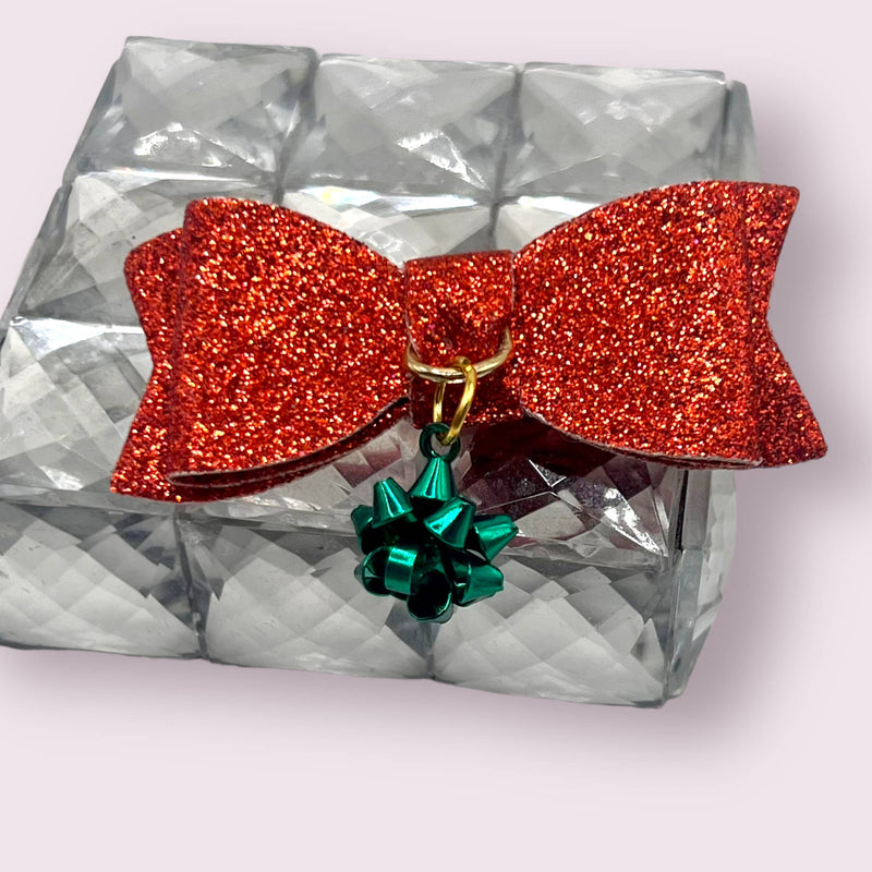 Bark 5th Ave., LLC Gift Wrap Hair Bows Velvet pet supplies