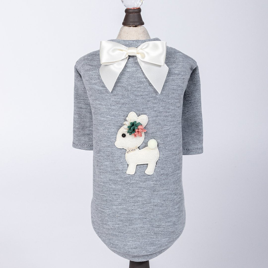 Hello Doggie Baby Deer (grey) Dog Shirt