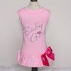 Hello Doggie Baby Girl Dog Satin Cotton Dress