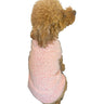 Baby Cheetah Furry Dog Sweater, Blush
