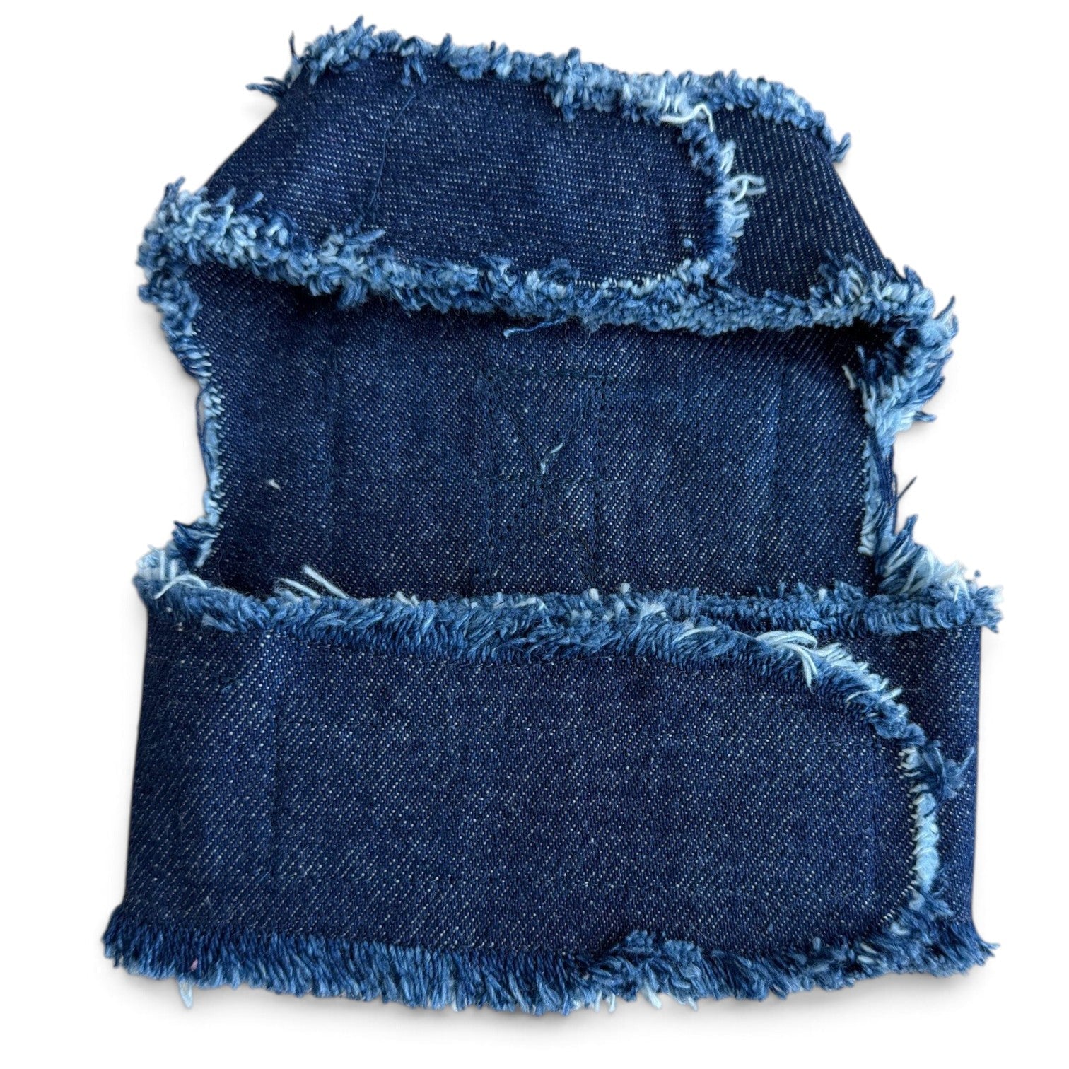 Heads or Tails Pup Denim & Tweed Couture Dog Harness