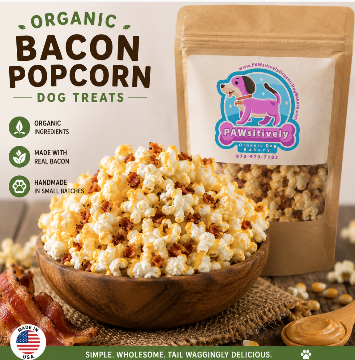 PAWsitively Organic Bacon Popcorn Dog Treats