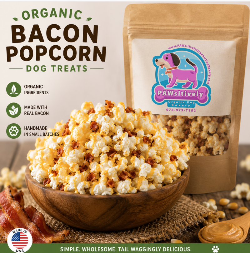 PAWsitively Organic Bacon Popcorn Dog Treats