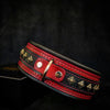 Bestia Dog Gear Genuine Leather Dog Collar - Red