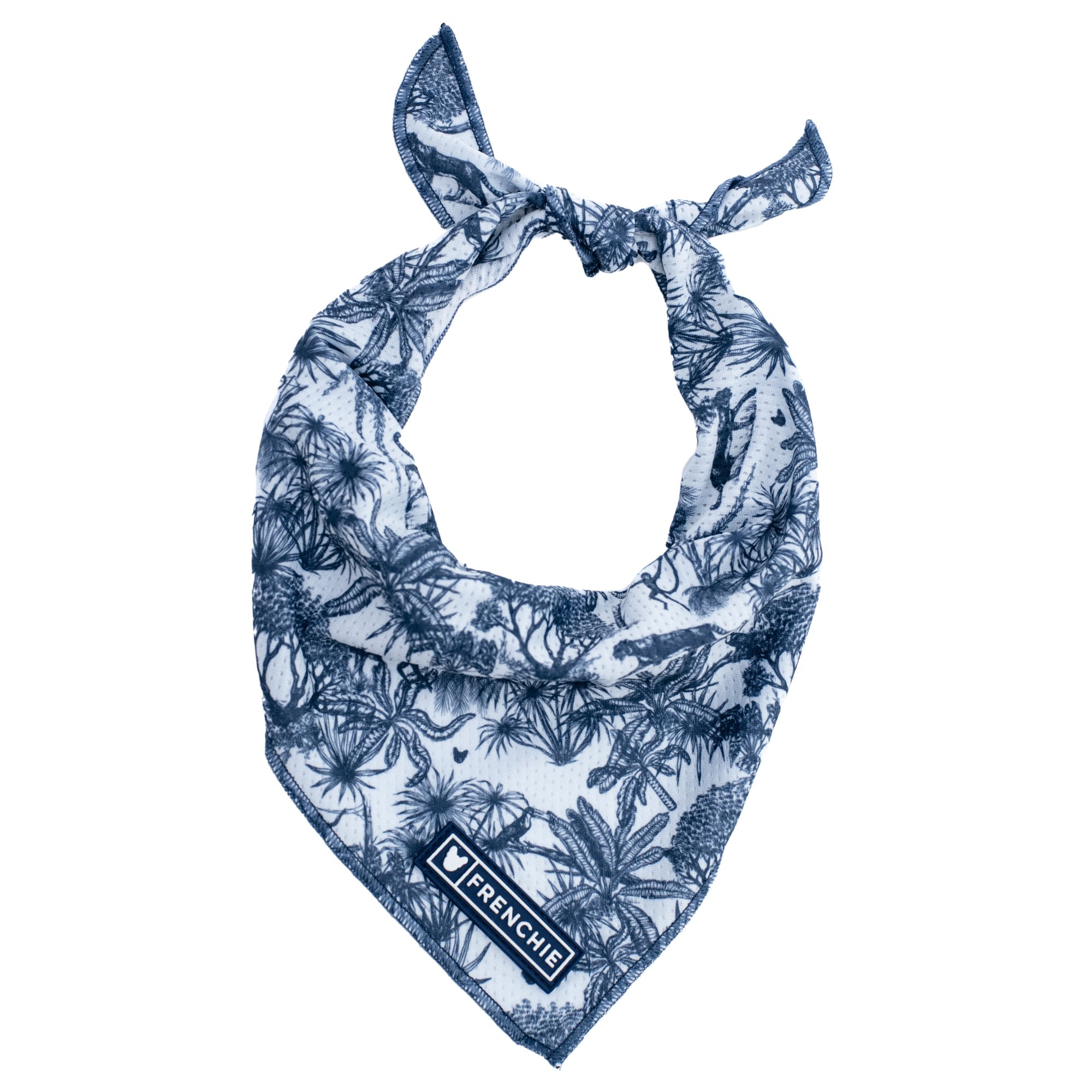 Frenchie Cooling Bandana - Toile (Blue)