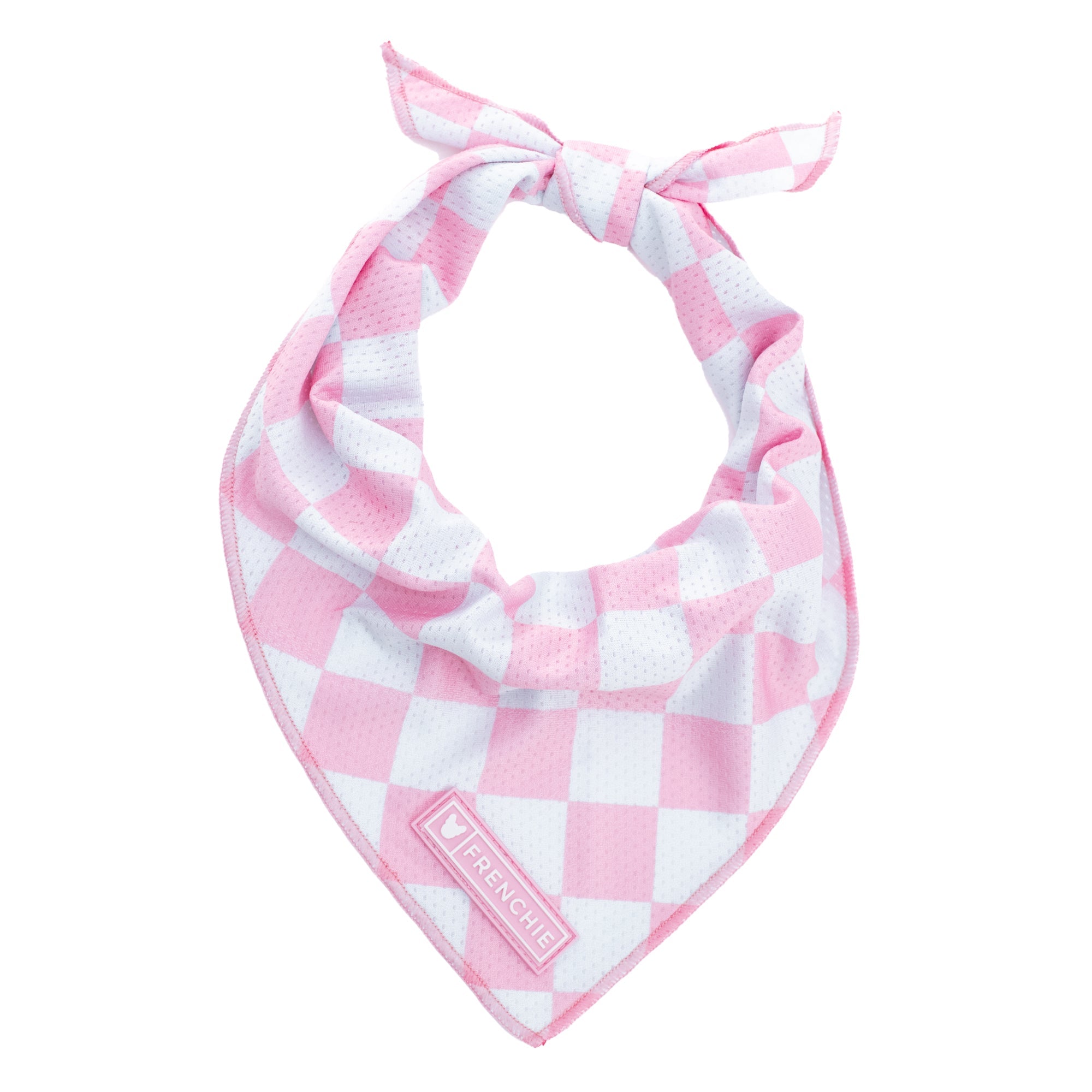 Frenchie Cooling Bandana - Pink Bubblegum Checkered