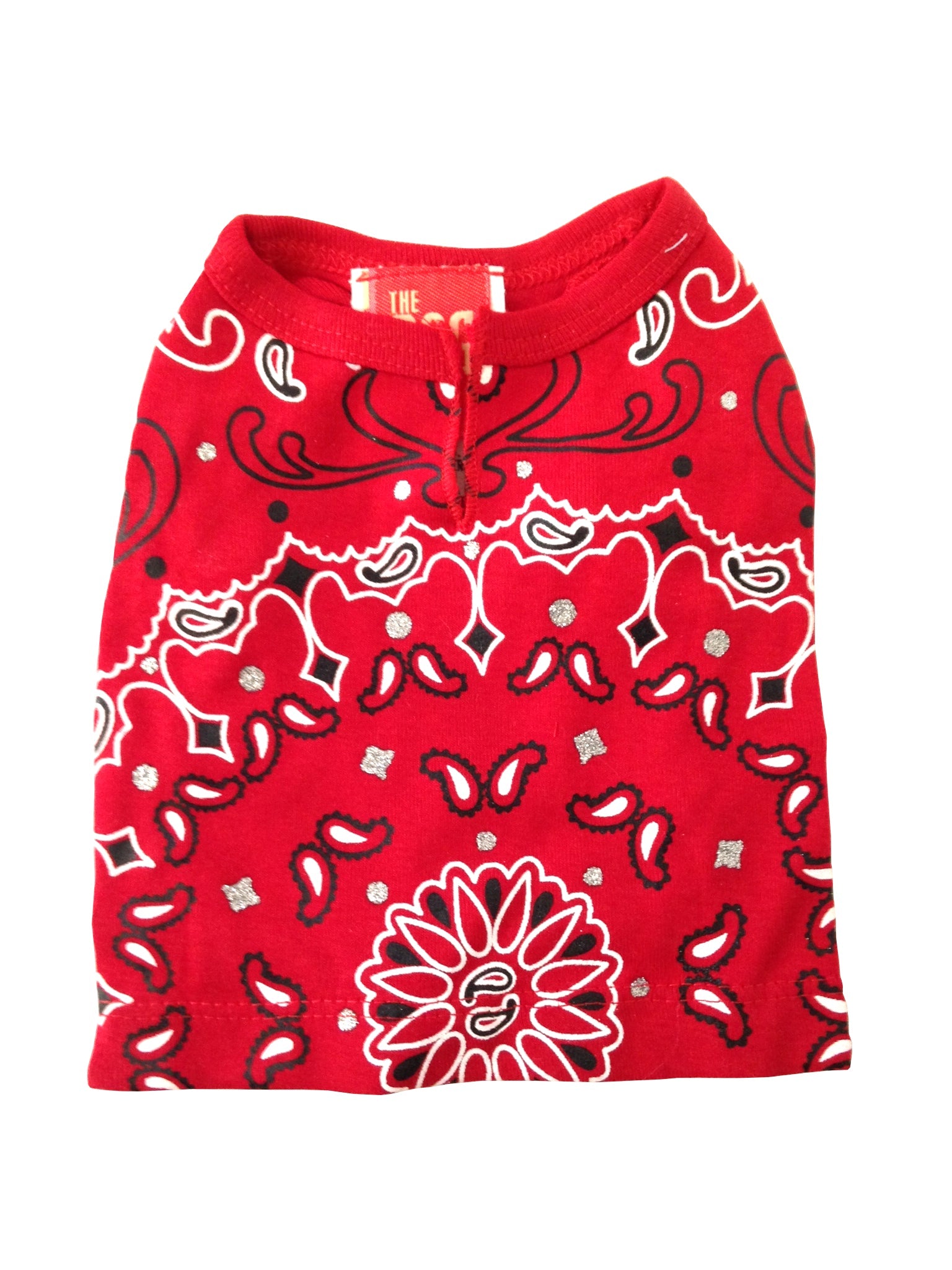 Bandana Dog Tee, Red