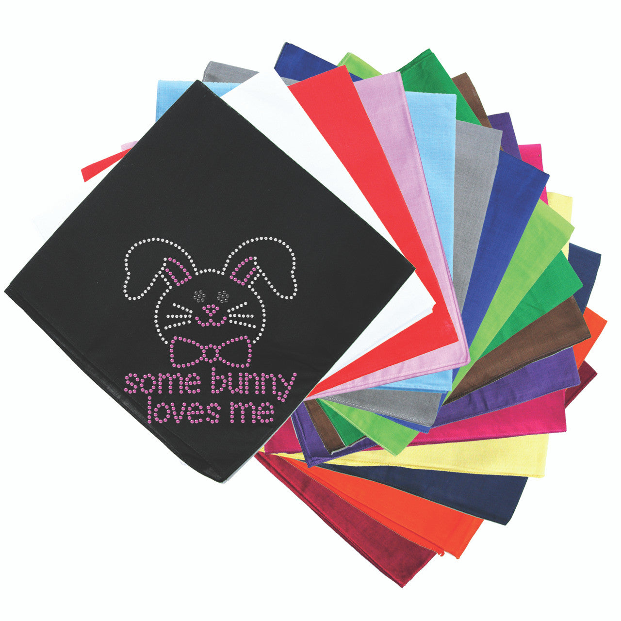 Some Bunny Loves Me (Pink) - Bandanna