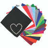 Black Rhinestone Heart Bandanna