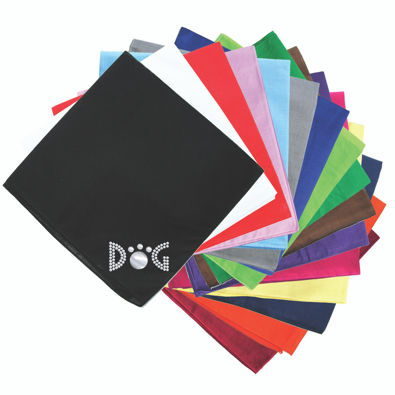 Dog (Silver Nailheads) bandana