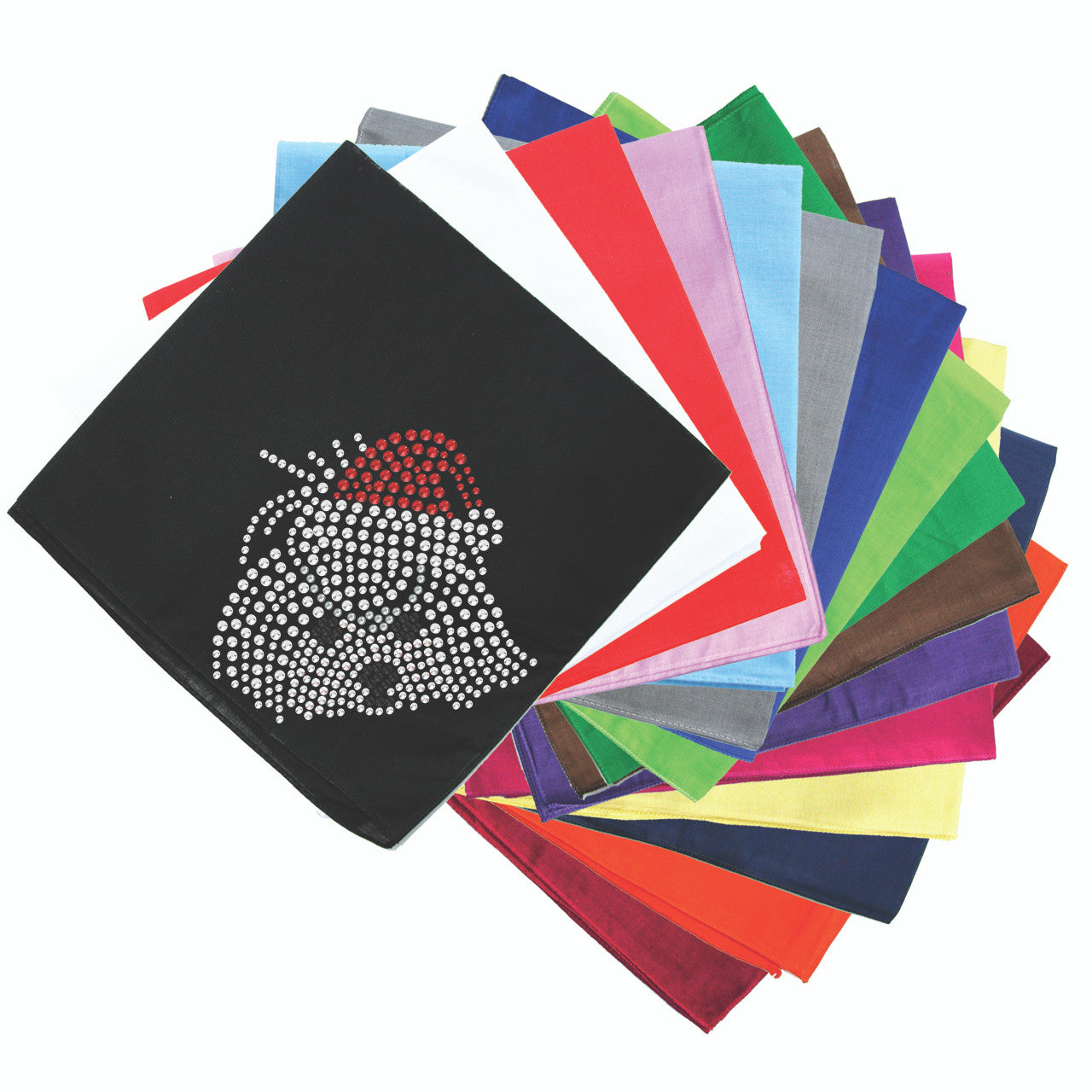Maltese Face with Santa Hat - Bandana