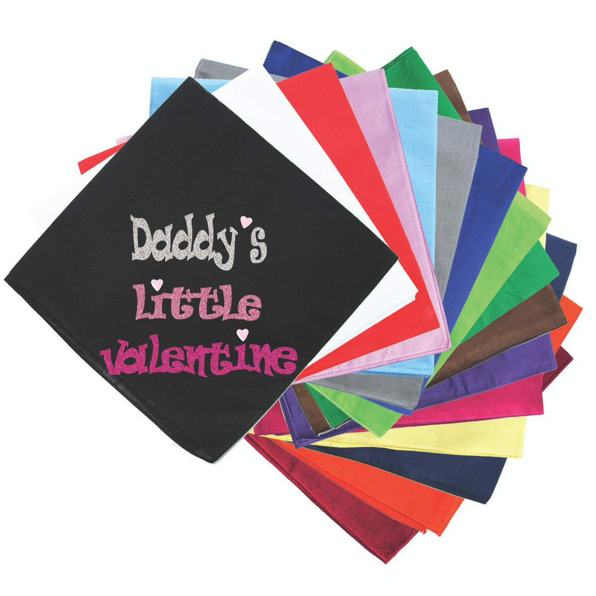 Daddys Little Valentine Bandanna