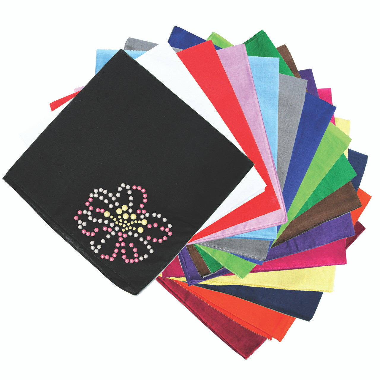 Pink & Yellow Pearl Flower - Bandanna