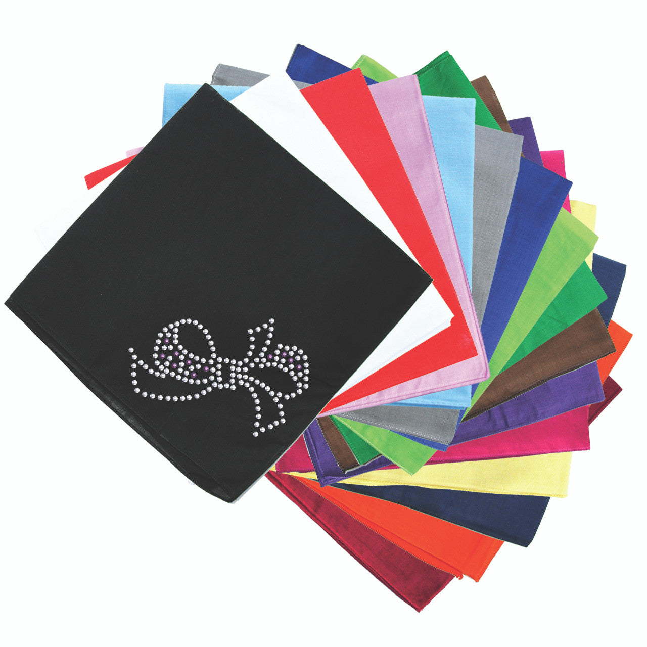 Bow (Purple & Silver) - Bandanna