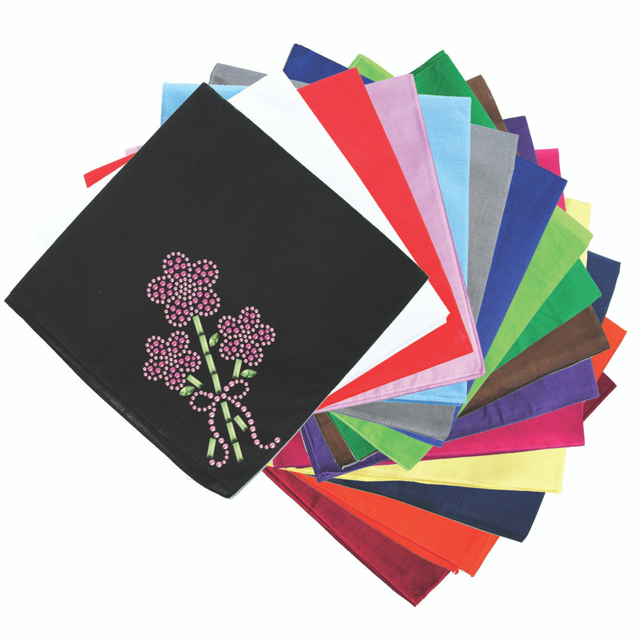 Pink Flower Bouquet - Bandanna