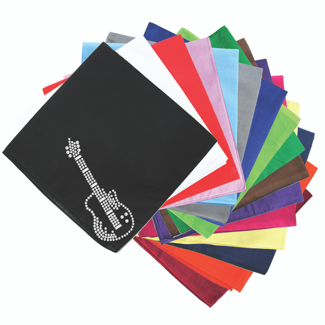 Guitar (Rhinestone) - Bandanna
