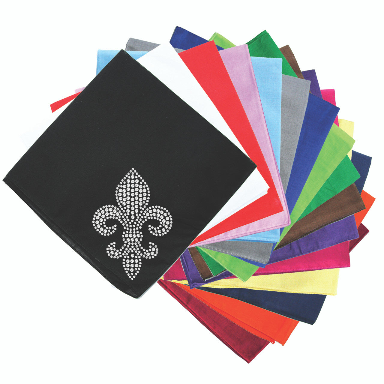 Fleur de Lis (Rhinestone) - Bandanna