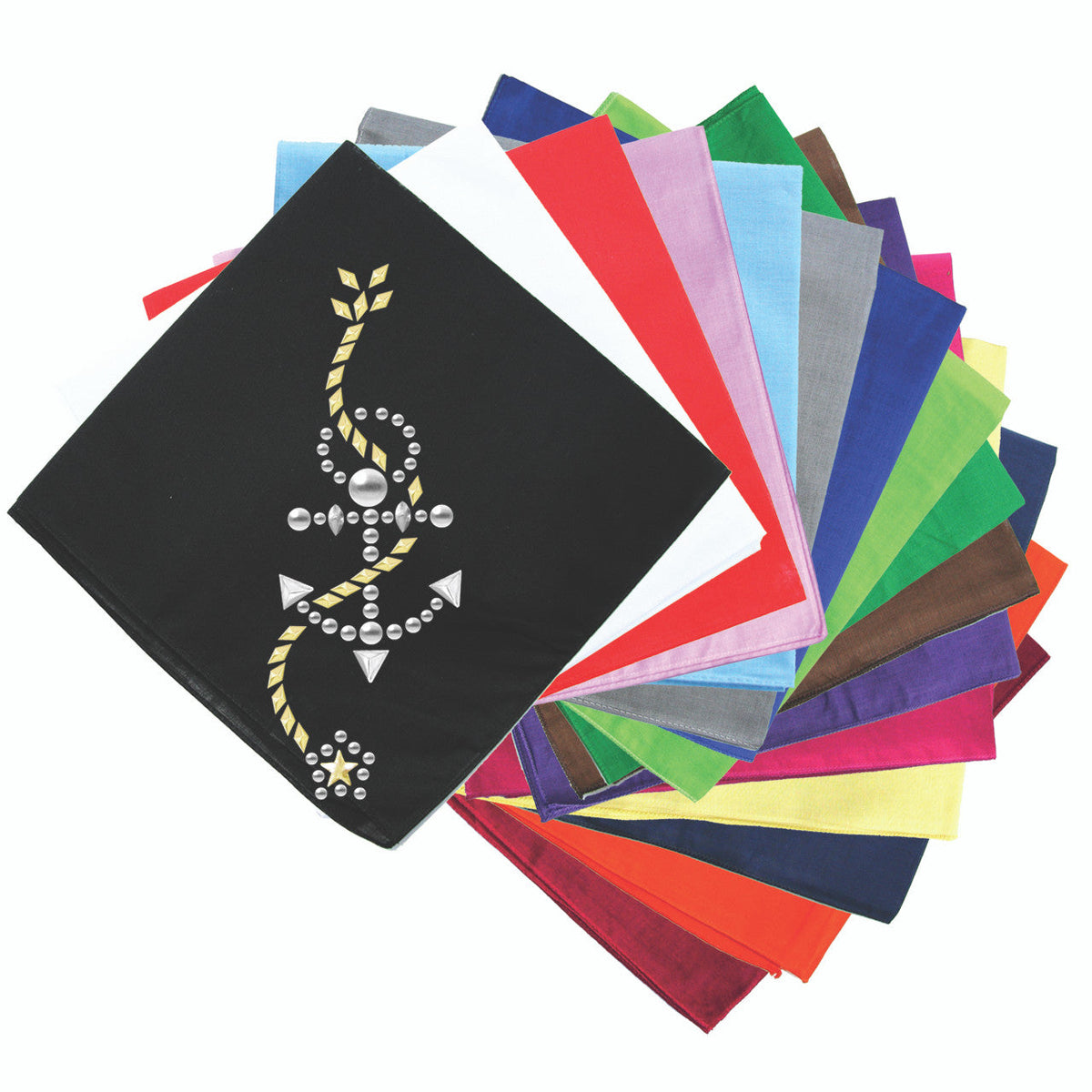 Anchor with Rope (Nailhead) - Bandanna