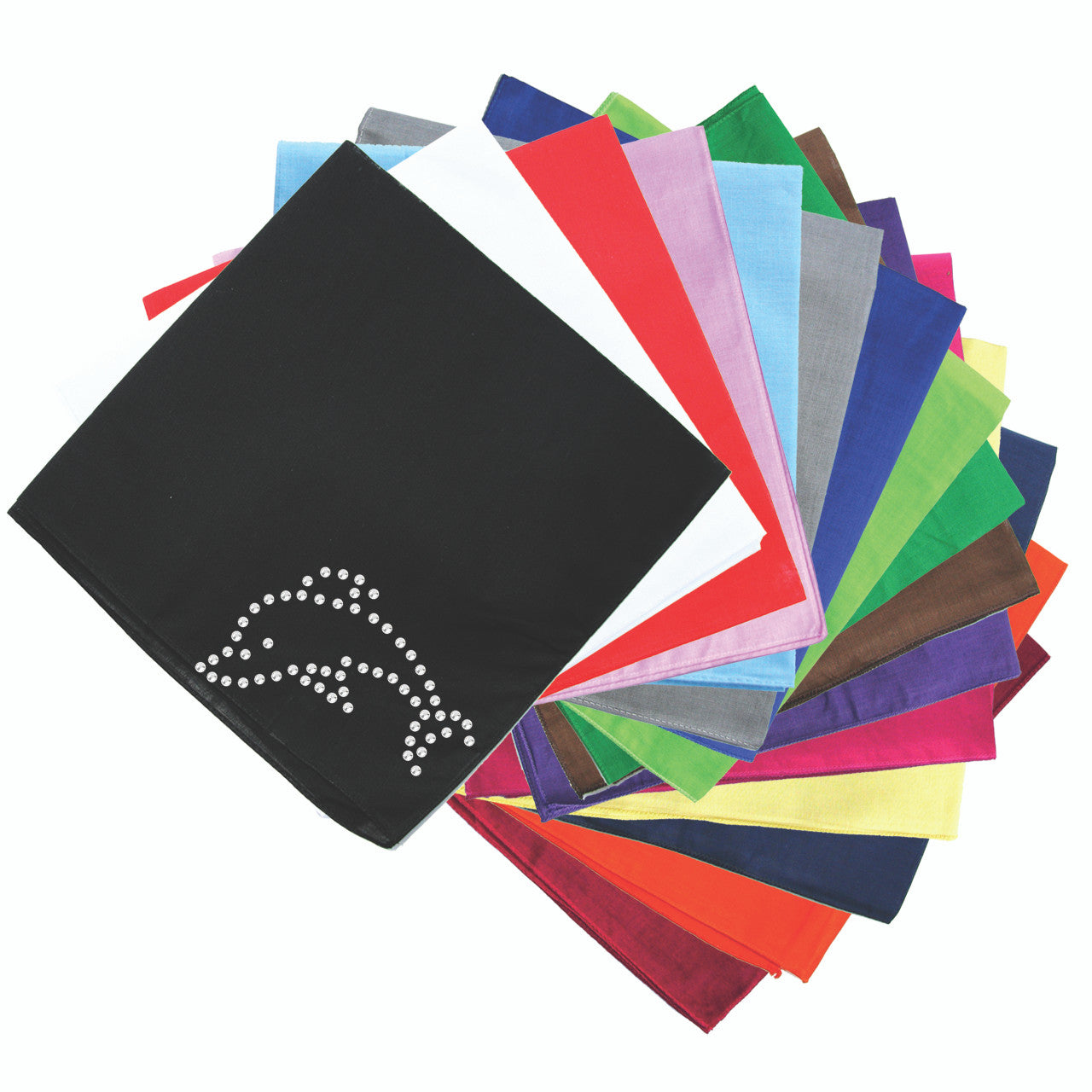 Dolphin (Small Rhinestone) - Bandanna